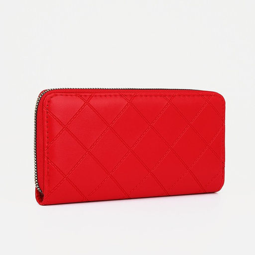 Кошелёк на молнии, красный