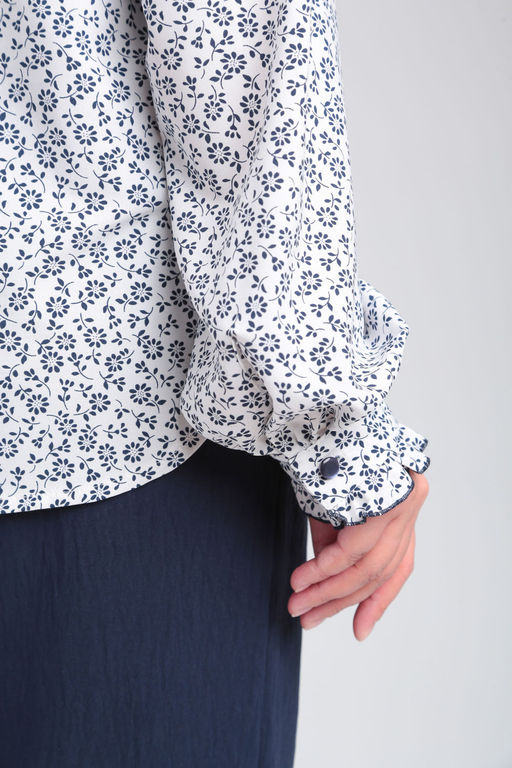 Блуза LADY SECRET 0199 белый +принт