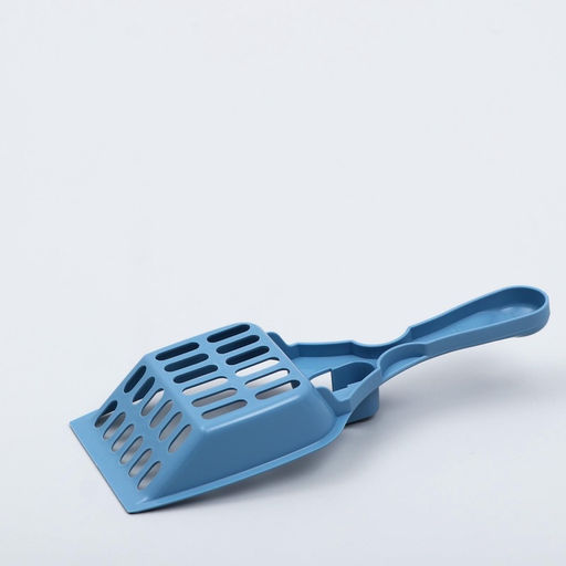 Цена за 4 шт. Совок для кошачьего туалета, 22.5×9.5×4 см, пластик, синий