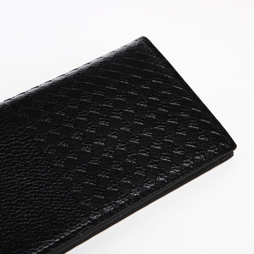 Портмоне мужское без застежки, отдел для купюр, для карт, для монет, чёрное