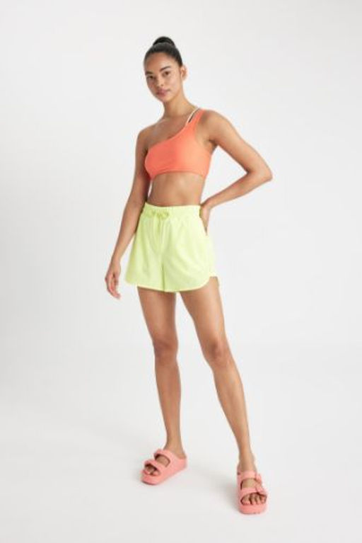 DeFactoFit Standart Fit Esnek Dokulu Deniz Sortu