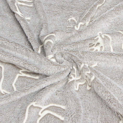 Плед светящийся в темноте «Этель. Олени», 200×220 см, корал-флис 220 г/м²