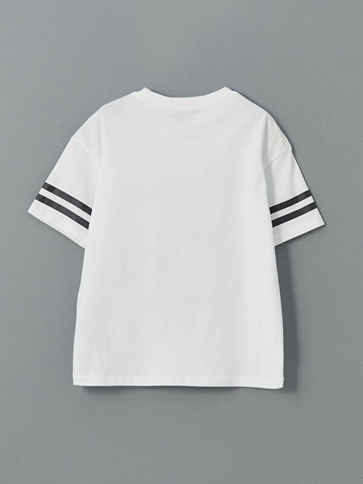 Bisiklet Yaka Tom ve Jerry Bask?l? Erkek ?ocuk Ti??rt