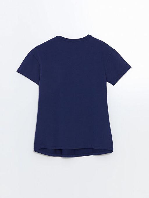 Bisiklet Yaka Bask?l? Hamile Pijama ?st