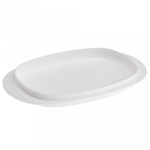 Масленка пластмассовая Кристалл 19х10х6см, прозрачная крышка, белый (Россия) - Домашняя мода фото 4