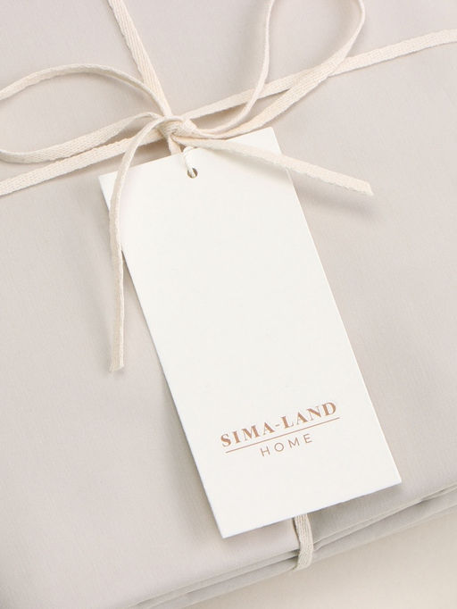 Простыня 1.5 спальная SL Home Percale 300ТС, 160235 см, молочная, хлопок 100% - Sima-land home фото 6