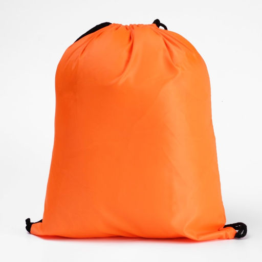 Мешок для обуви 420 х 340 мм, Calligrata Стандарт, (мягкий полиэстер, плотность 210 D), оранжевый  фото 3