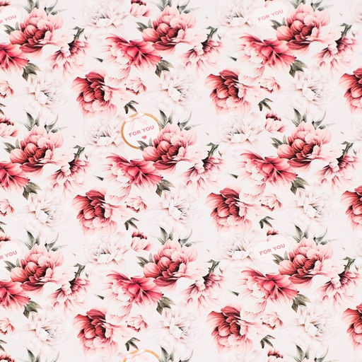 Цена за 10 шт. Бумага упаковочная глянцевая Для тебя , двусторонняя, 70 х 100 см - UPAK LAND фото 4