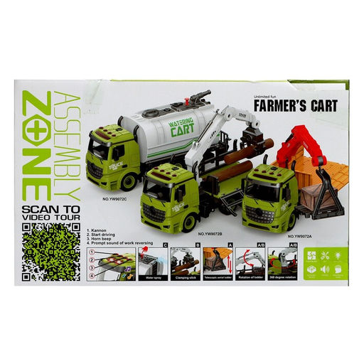 Конструктор винтовой Лесопогрузчик, свет, звук, инерция, 76 деталей - Simaland фото 16