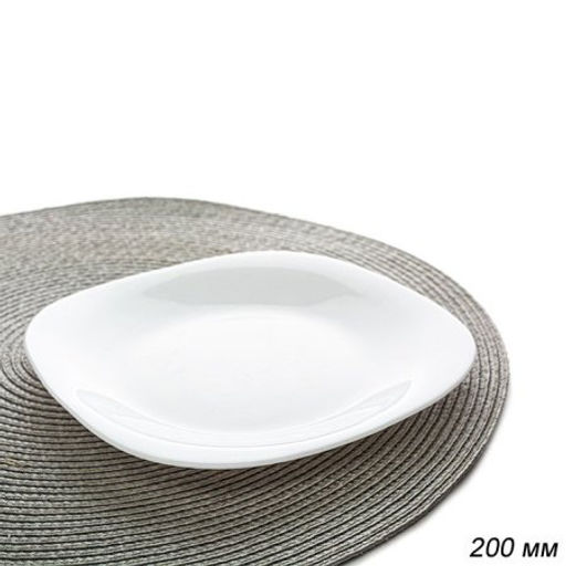 Тарелка квадратная 200 мм белая / FP-80XN (WHITE) /уп 6/48/ - ГалеонТрейд фото 3