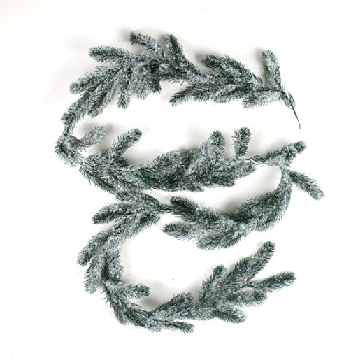 Гирлянда из елочных веток искусственная 180 см / SDTT8006 /уп 100/снег - Галеонтрейд фото 2