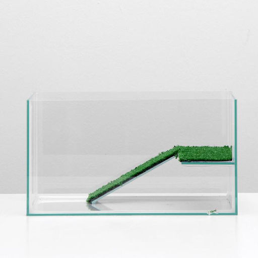 Террариум для черепах 25 литров, без крышки с полкой и лесенкой, 40 х 29 х 22 см - Пижон фото 2