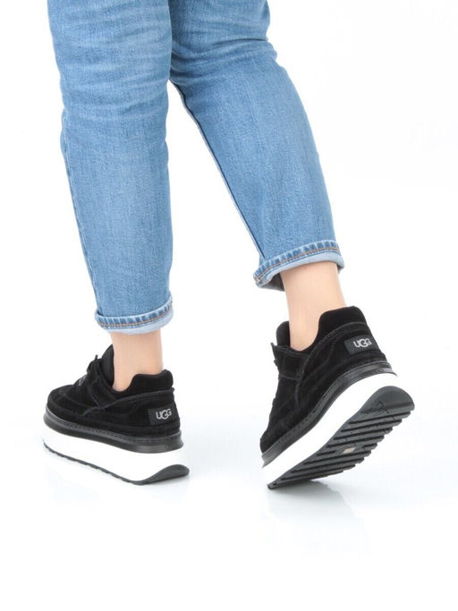 05-A9001-4 BLACK Кроссовки женские (натуральная замша)