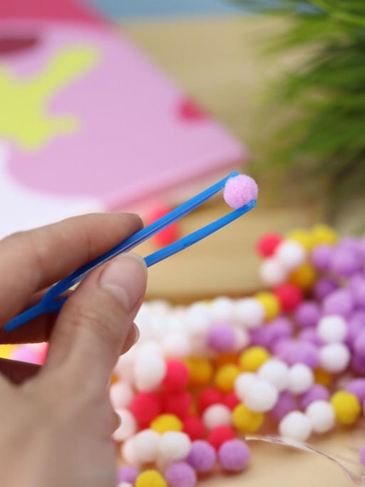 Картина из помпонов на подрамнике Draw Me! Unicorn, (20 х 20 см)