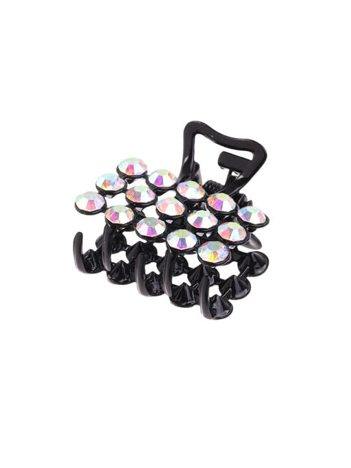 Цена за 6 шт. Крабик для волос «Классик», 2.5 см, чёрный