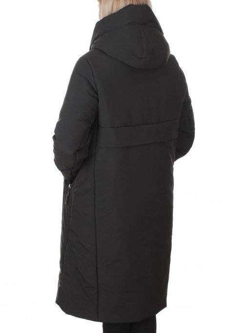 M-9098 DK. GREEN Пальто зимнее женское (верблюжья шерсть, 120 гр. холлофайбер)