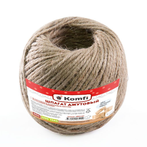 Голд Пак Komfi Шпагат джутовый 50м, 1200 текс HRD050T