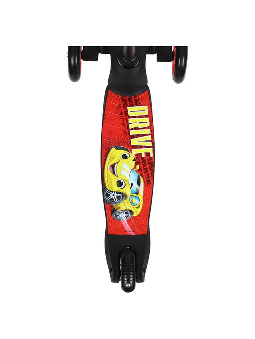 Самокат GRAFFITI Drive, колёса PU 110/75 мм, ABEC 7, красный