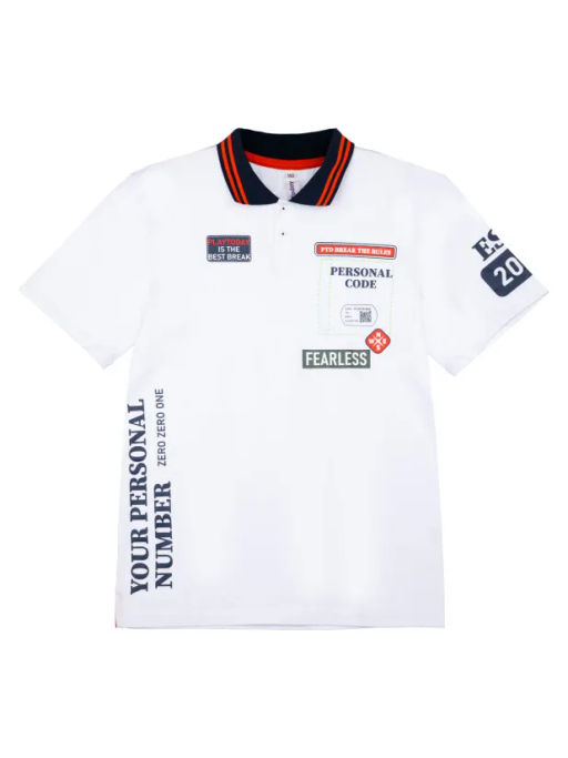 PlayToday / Сорочка трикотажная с воротником поло для мужчин  фото 6