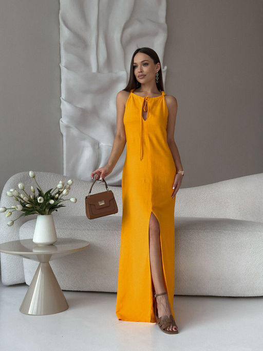 Платье DilanaVIP 2032 апельсин - Dilana vip фото 5