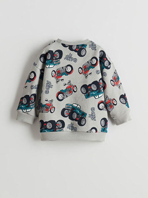 Bisiklet Yaka Erkek ?ocuk Sweatshirt ve E?ofman Alt 2li