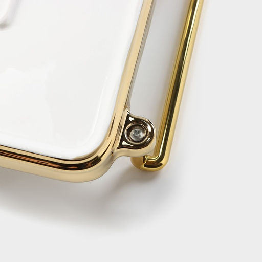 Блюдо керамическое для подачи Gold, 18.8×23×4.6 см