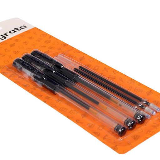 Набор гелевых ручек, 0.5 мм, 3 штуки + 3 чёрных стержня - Calligrata фото 2