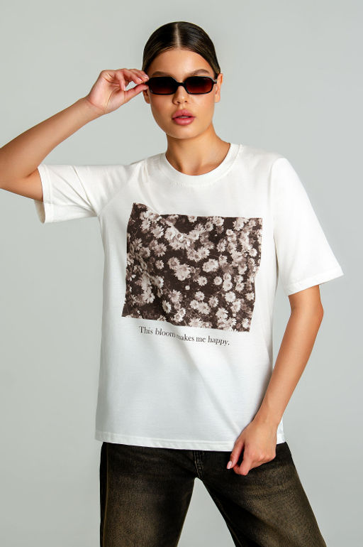 Арт. 31132 Футболка женская 44-52 (5 шт) Цвет:молочный - Калинка фото 17