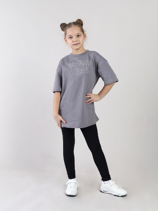 CRB wear / CSJG 70549-22-433 Брюки модель легинсы для девочки,черный/Ex.Cherubino  фото 3