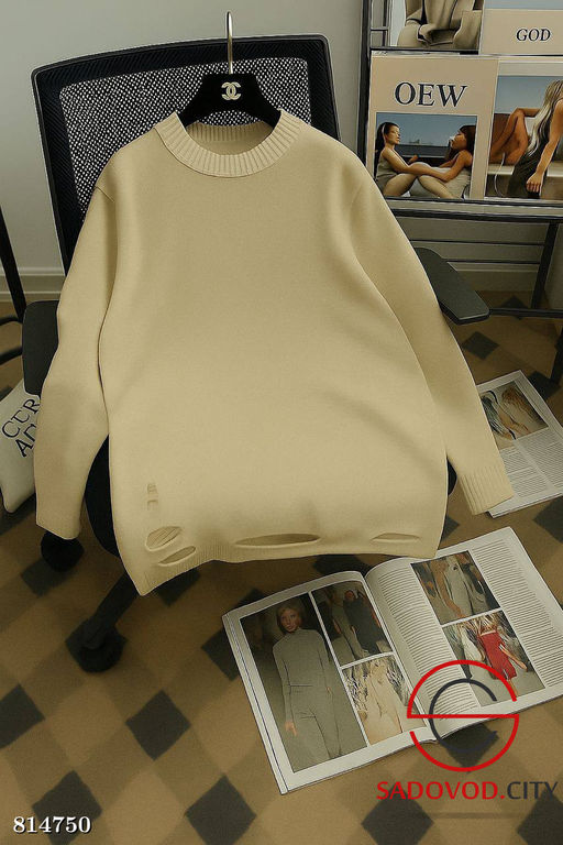 Кофта женская с рваным эффектом - Bruno фото 6