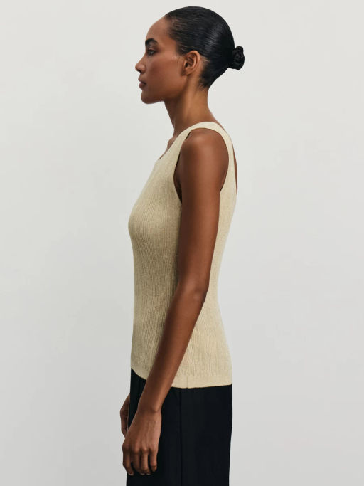 Майка из вискозы с люрексом / Zarina  фото 4