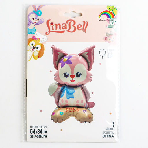 Цена за 2 шт. Воздушный шар фольгированный 23" «Лисёнок», на подставке, под воздух