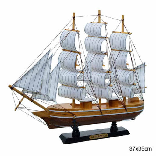 Макет парусного корабля 36х38см / 9840 /уп 12/ - Галеонтрейд фото 6