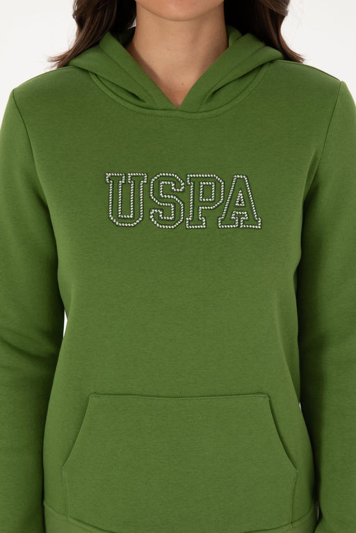 Kad_n Ye_il Basic Sweatshirt Sepette S_rpriz _ndirim - U.s. polo assn фото 6