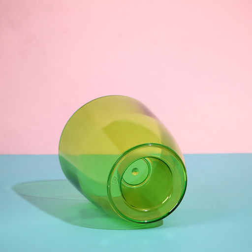 Горшок для орхидей, 2 л, 14,8 × 16,2 см, круглый, пластик, прозрачно-зелёный