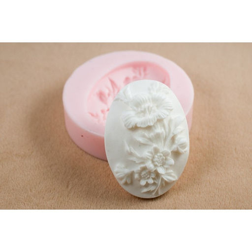 Молд силикон для полимерной глины №016 "Букетик" 4х3 см  МИКС