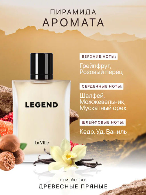 Dilis Парфюмерная вода для мужчин Legend 100 мл