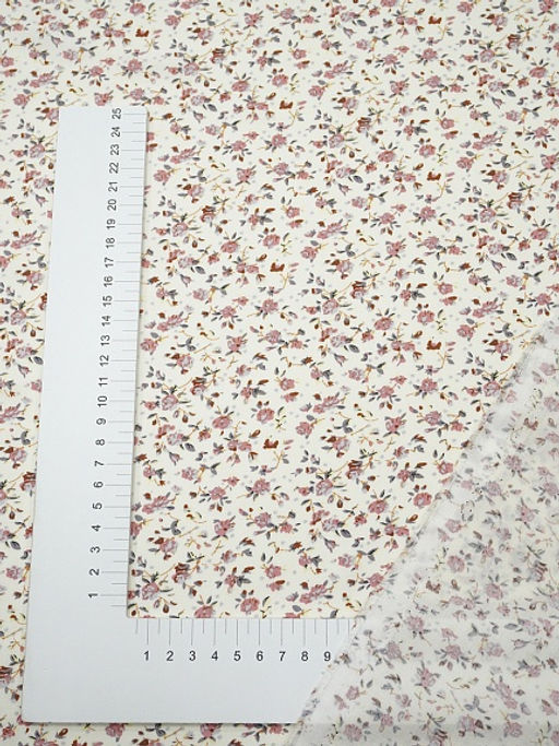 Штапель Бетти цв.кремовый, ш.1.45м, вискоза-100%, 100гр/м.кв - Купава фото 16