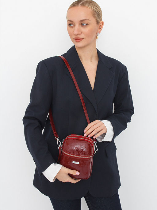 Сумка 98580-1 wine red Velina Fabbiana-Safenta