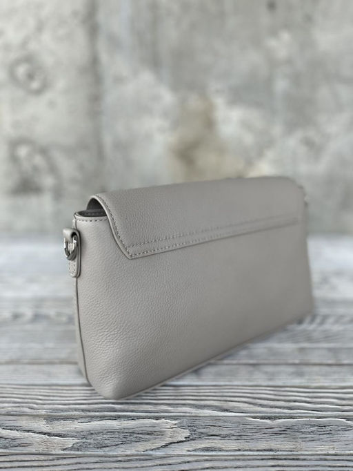 Женская кожаная сумка через плечо 8219 Св.Серый - Sergio valentini фото 3