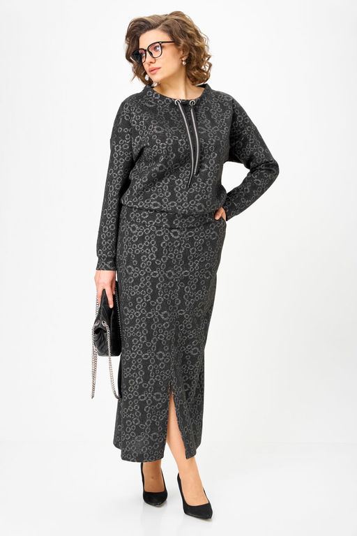 Костюм Michel Chic 1444 темное серебро  фото 2