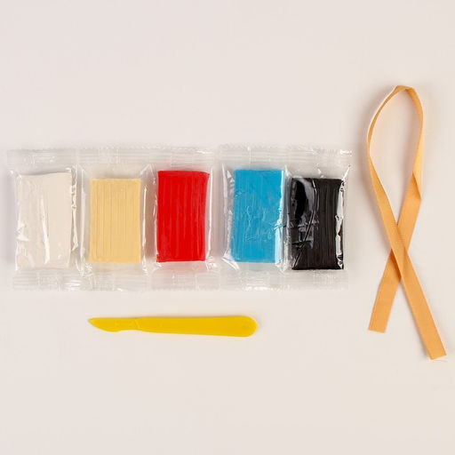 Подвеска из полимерной глины своими руками на новый год «Дед Мороз», набор для творчества