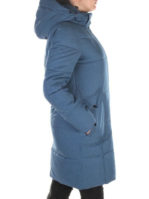 350 BLUE Пальто женское зимнее (200 гр. холлофайбера) - Fashion фото 6