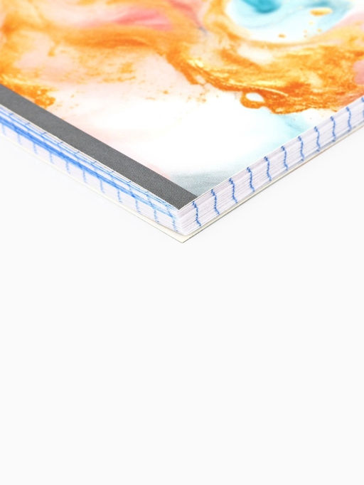 Цена за 3 шт. Тетрадь в клетку, 48 л., А5, на спирали, блок №1 «Мрамор с золотой текстурой» МИКС