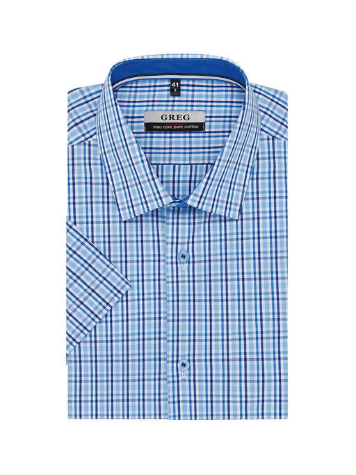 Сорочка мужская короткий рукав GREG 225/201/6141/Z/1p