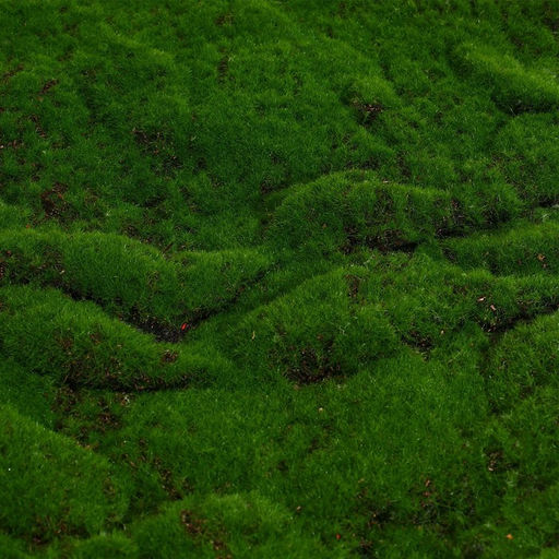 Мох искусственный, декоративный, полотно 1×1 м, рельефный, горный, зелёный, Greengo