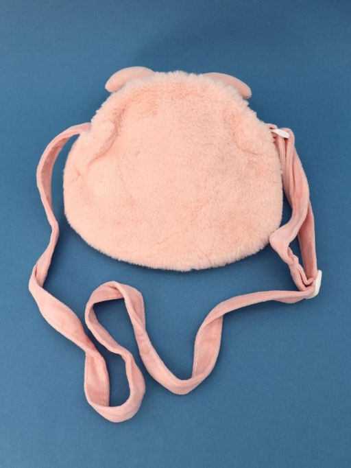 Сумочка плюшевая "Tiny pals", pink (15*20 см)