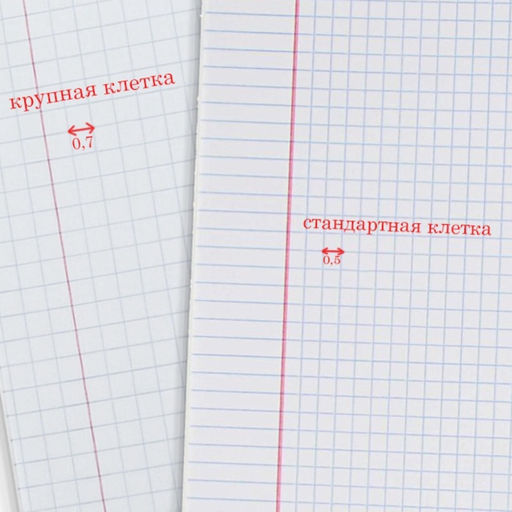 Цена за 200 шт. Тетрадь 12 листов в крупную клетку «Зелёная обложка», эконом, плотность обложки 60 г/м²