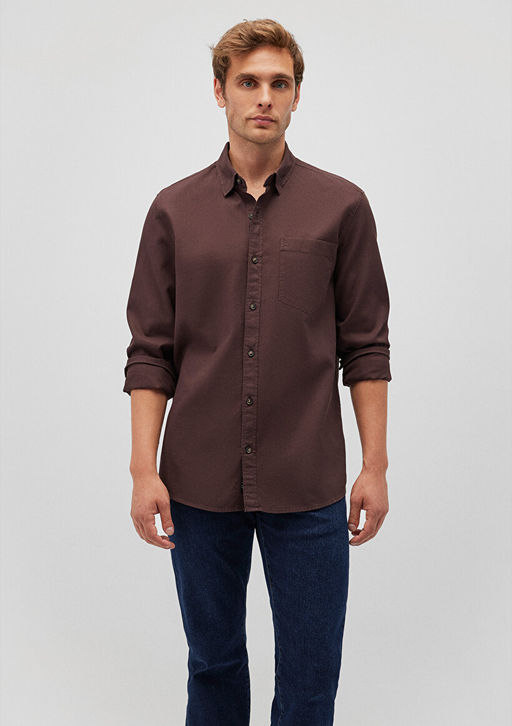 Kahverengi Gomlek - Mavi фото 2