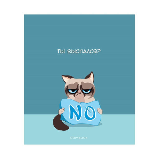 Тетрадь 48 листов в клетку Calligrata Котик Мем, обложка мелованный картон, глянцевая ламинация, выборочный твин-лак, блок офсет МИКС  фото 3